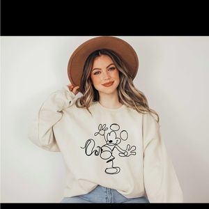 Disney abstract Mickey silhouette sweatshirt